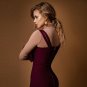 Strappy Sleeveless Striped Over Knee Bandage Dress
