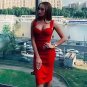 Strappy Sleeveless Striped Over Knee Bandage Dress