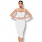 Strappy Sleeveless Plain Midi Bandage Dress