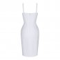 Strappy Sleeveless Frill Midi Bandage Dress
