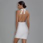 Halter Sleeveless Backless Mini Bandage Dress