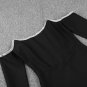 Off Shoulder Long Sleeve Drill Chain Mini Bandage Dress