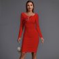 Long Sleeve Sequined Midi Bandage Dress