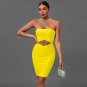 One Shoulder Cut Out Midi Bandage Dress