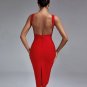 Backless Midi Bandage Dress