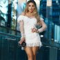 Off Shoulder Asymmetrical Frill Mini Dress