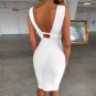 V Neck Sleeveless Hollow Out Mini Bandage Dress