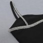 Strappy Sleeveless Rhinestone Mini Bandage Dress