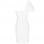 One Shoulder Sleeveless Frill Mini Bandage Dress