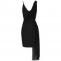 V Neck Sleeveless Frill Mini Bandage Dress