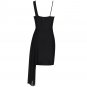 V Neck Sleeveless Frill Mini Bandage Dress