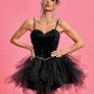 Feather Bra Mini Ballet Dress