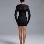 Rhinestone Neck-Ring Sexy Bandage Mini Dress