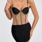 Chain Embellished Strap Mini Bandage Dress
