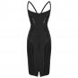 Strappy Striped Sequins Bandage Dress