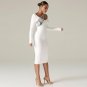 Long Sleeve Sequined Midi Bandage Dress