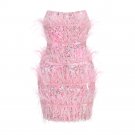 Strapless Sequins Mini Bodycon Dress