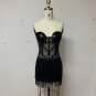 Strapless Sleeveless Sequins Mini Bodycon Dress