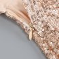 V Neck Long Sleeve Sequins Mini Dress
