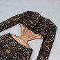 Round Neck Long Sleeve Sequins Bodycon Jumpsuit