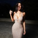 Strappy Sleeveless Sequins Maxi Dress