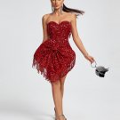 Huge Bowknot Sequined Mini Dress