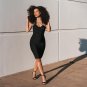 One Shoulder Sleeveless Rhinestone Mini Bandage Dress