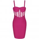 Strappy Sleeveless Striped Mini Bandage Dress