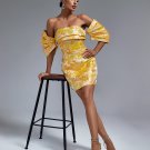 Off-shoulder Floral Mini Dress