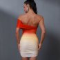 Strapless Gradient Mini Bodycon Dress