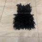 Strapless Sleeveless Feather Mini Bodycon Dress