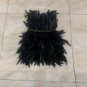 Strapless Sleeveless Feather Mini Bodycon Dress