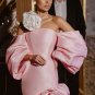 Off Shoulder Long Sleeve Frill Mini Dress