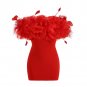 Strapless Sleeveless Gauze Mini Dress