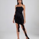 Asymmetric Ruffled Mini Dress