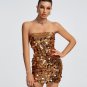 Open Back Sequins Embellished Mini Dress