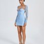 Lace Floral Bustier Strap Mini Dress