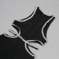 Round Neck Sleeveless Rhinestone Mini Bandage Dress
