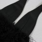 Halter Sleeveless Feather Mini Bandage Dress