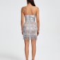 Sweetheart Corset Diamond Tassels Mini Dress
