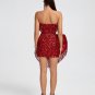 Huge Bowknot Sequined Mini Dress