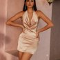 Halter Open Back Rope Mini Dress