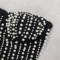 Strapless Sleeveless Pearl Mini Bandage Dress