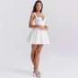 Strappy Sleeveless Puffy Mini Dress