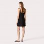 V Neck Sleeveless Flower Mini Bodycon Dress