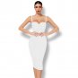 Strappy Sleeveless Plain Midi Bandage Dress