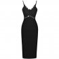 Strappy Sleeveless Lace Midi Bandage Dress