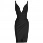 Strappy Sleeveless Frill Midi Bandage Dress