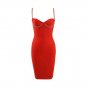 Strappy Sleeveless Metal Studded Midi Bandage Dress