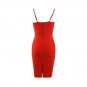 Strappy Sleeveless Metal Studded Midi Bandage Dress